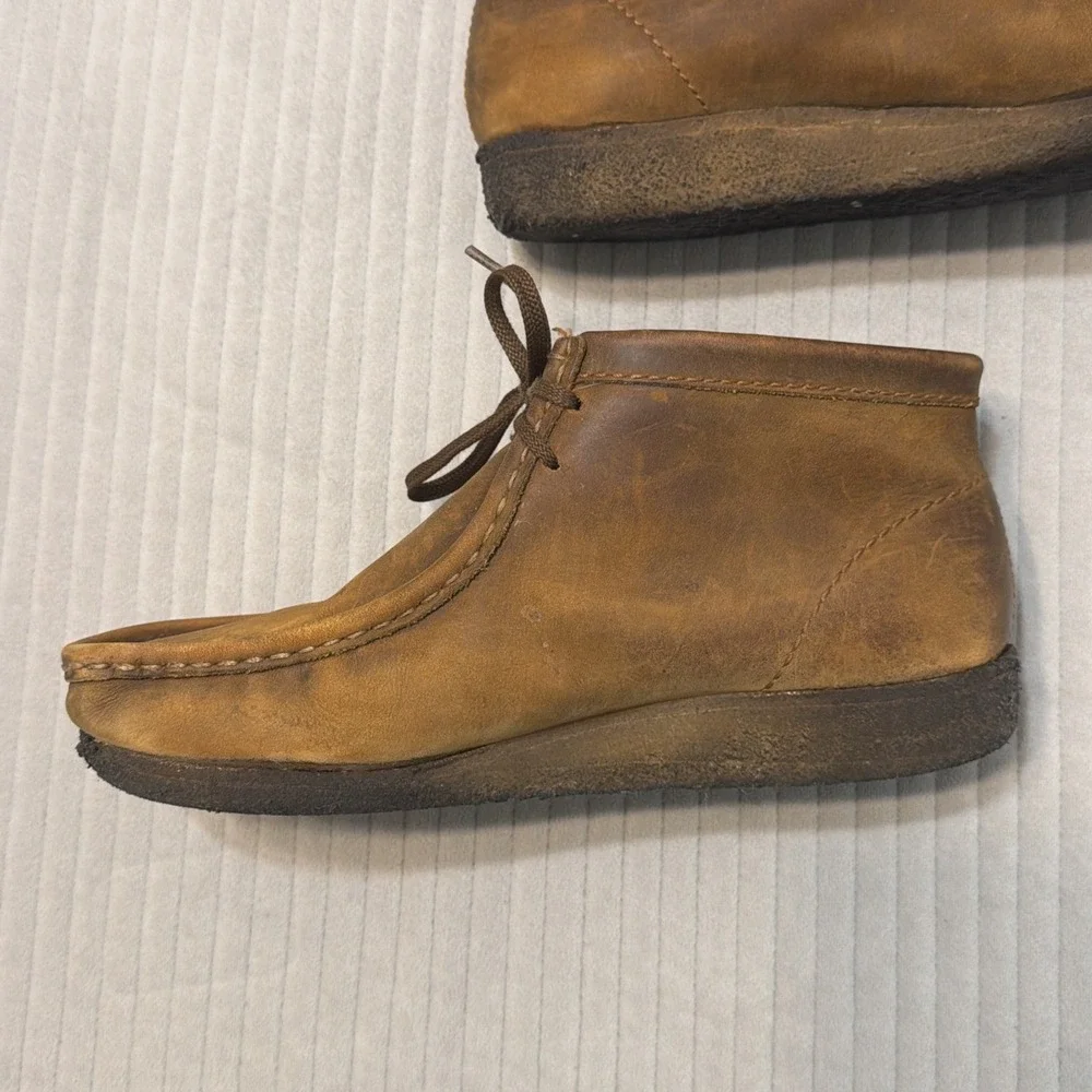 Clark's Originals Wallabee Men Sz 9M Leather Chukka Boots Brown